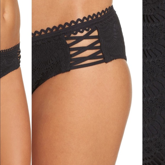 Becca lace up hipster bikini bottoms - Picture 4 of 9